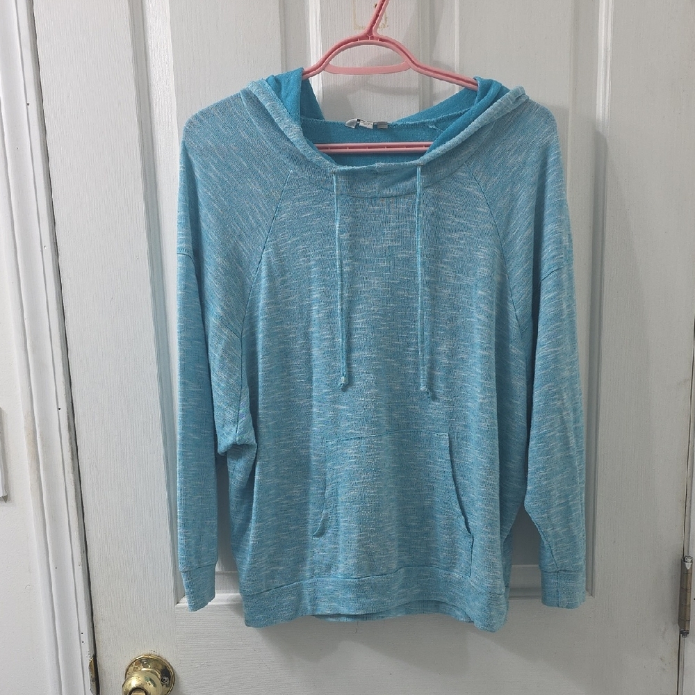 Guess Light Blue Cowl Neck Sweater